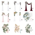 thumbnail image 4 of Baohd Fleurs Artificielles Arche Style Élégant Guirlande en Soie Simulation Feuilles Vertes Roses pour Réception de Mariage Rose, 4 of 5