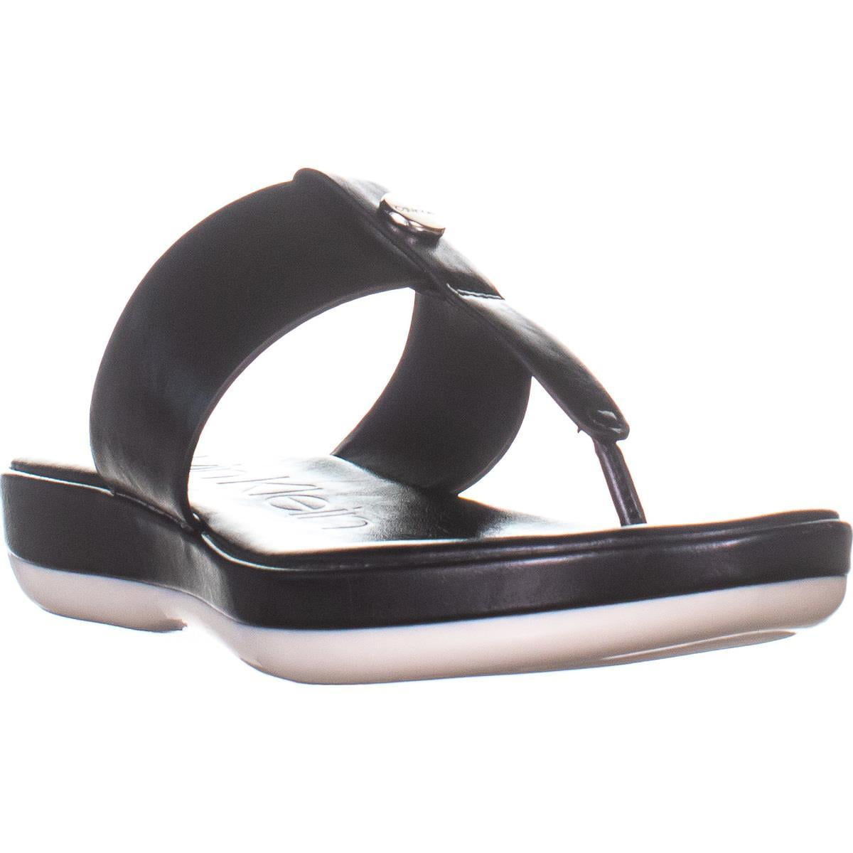calvin klein flip flops womens