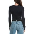 thumbnail image 2 of A.L.C. womens  Lina Wool Top, XL, Blue, 2 of 3