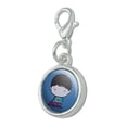 thumbnail image 2 of Superman Bizarro Cute Chibi Character Antiqued Bracelet Pendant Zipper Pull Charm with Lobster Clasp, 2 of 5