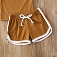 thumbnail image 4 of Girls boys summer sleeveless vest + elastic waist drawstring shorts sports suit, 4 of 4