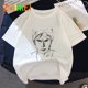 thumbnail image 4 of Camiseta con estampado Harajuku para mujer, Tops de moda de verano, camiseta de manga corta para niña, camiseta de moda para mujer 2020, 4 of 4
