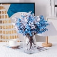 thumbnail image 6 of Babys Breath Artificial Flowers, Dark Blue Fake Flowers Gypsophila Bouquets Sky Plants Decor, Silk Floral Arrangements for Table Centerpieces Wedding Home Farmhouse Party Decor, 6 of 9