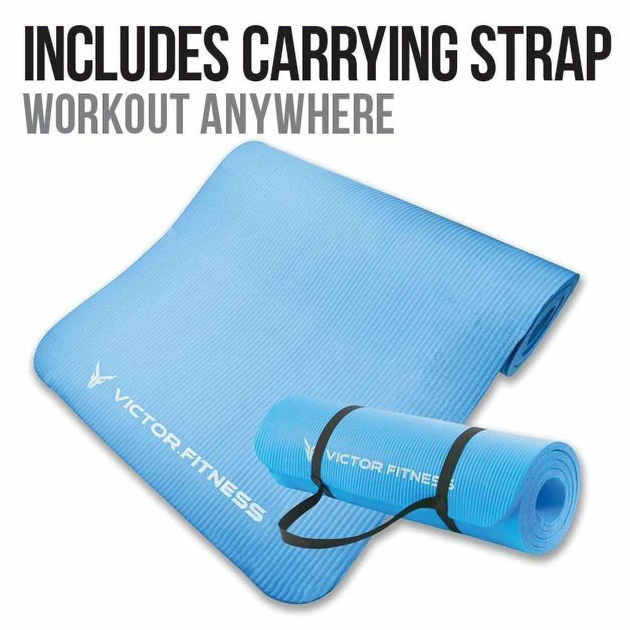 Victor Fitness High-End Thick and Durable Yoga Mat with Waist Trimmer