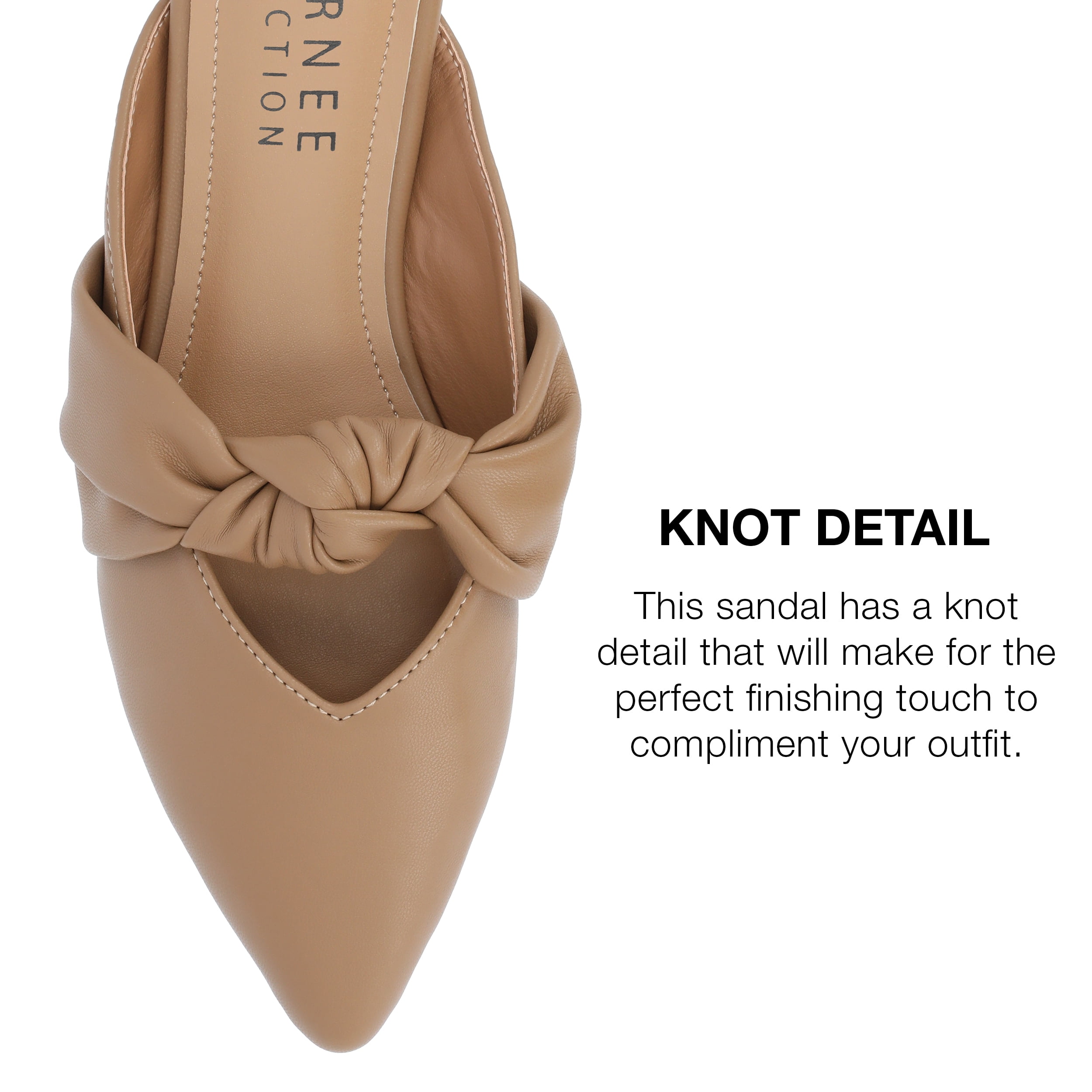 Journee Collection Womens Salinn Tru Comfort Foam Mules Slip On Pointed Toe Flats