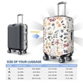 thumbnail image 4 of Gukieu Watercolor Floral Print Suitcase Protective Cover, Elastic Zipper Buckle Suitcase Protective Cover, Suitable for Travel, Business Trip-Small, 4 of 7