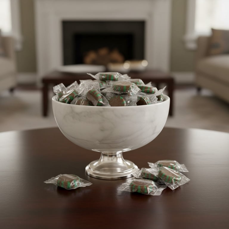 SweetGourmet Individually Wrapped Chocolate Starlight Mints, Bulk
