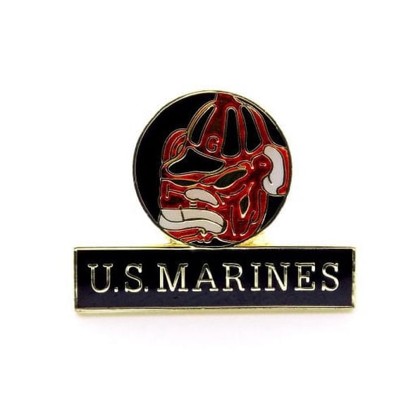 USMC Marines Corps Devil Dog Insignia Logo Lapel Hat Pin Military PPM R204 (1 pin)