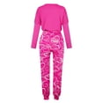 thumbnail image 5 of JGGSPWM 2 Piece Valentines Sweatsuits for Women Casual Active Wear Outfit Jogger Set CuteHeart Print Spring Fashion 2024 Matching Pajama Pjs Lounge Wear Hot Pink XXL, 5 of 6