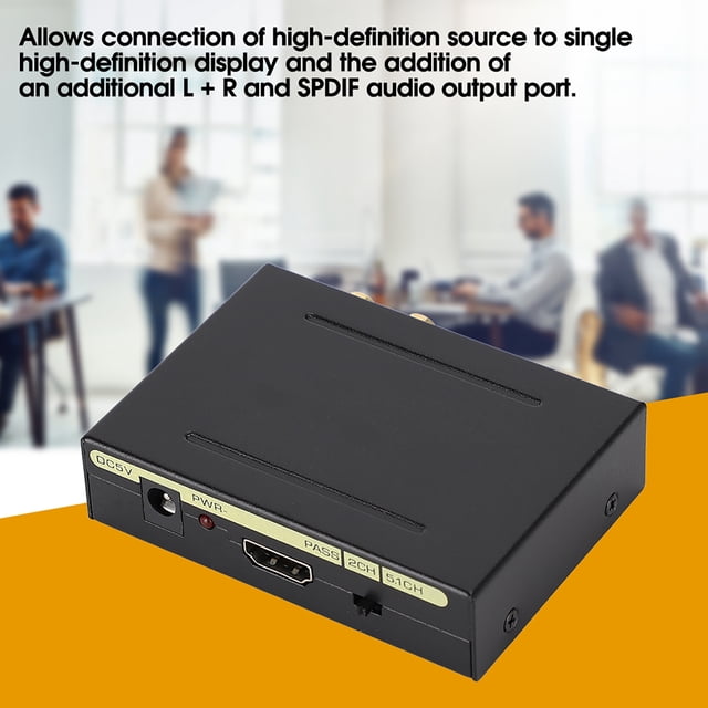 Audio Converter, To +AUDIO+SPDIF+R/L Audio Original Converter Splitter With 500mA Working Current, No Driver