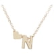 thumbnail image 1 of Delicados collares con iniciales en oro para mujer Collares de oro para mujer Collares con iniciales de la letra N para chicas adolescentes, 1 of 6