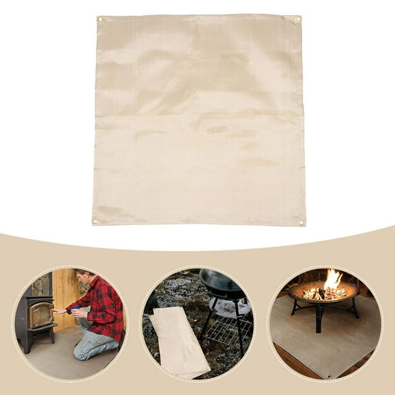 CTIRCHIU 1Pcs Barbecue Fireproof Mat Fire Retardant for Camping 95x80in