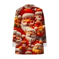thumbnail image 4 of Frostluinai Ugly Christmas Sweatshirts Women Crew Neck Long Sleeve Santa Cluas Pullover with Pocket Womens Gifts for Christmas, 4 of 5