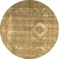 thumbnail image 1 of Ahgly Company Indoor Round Persian Brown Traditional Area Rugs, 4' Round, 1 of 4