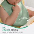 thumbnail image 4 of Juego de baberos de silicona para bebés y niños pequeños Cuddle Campus (juego de 3), 4 of 7