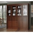 thumbnail image 5 of Palace Imports 100% Solid Wood Kitchen Pantry Storage Cabinet with Glass Doors, Adjustable Shelves and 2-Drawers, Mocha, 5 of 5