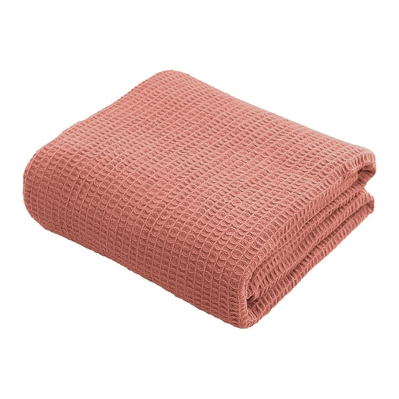 DBSFVPUS Blanket Ladder Blanket Casual Nap Blanket Air Conditioning Blanket Woven Pattern Breathable Light