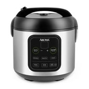 Aroma 8-Cup (Cooked)/2Qt. Digital Rice & Grain Multicooker, Black, New, ARC-994SB