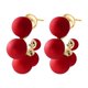 thumbnail image 1 of Pendientes de perlas con incrustaciones de metal retro para mujer joyería de moda fiesta de boda de lujo, 1 of 5