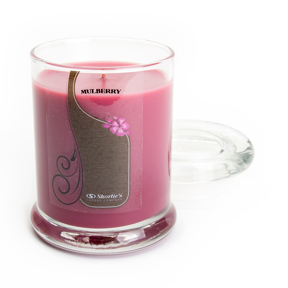Mulberry Candle Small Dark Red 6.5 Oz. Highly Scented Jar Candle