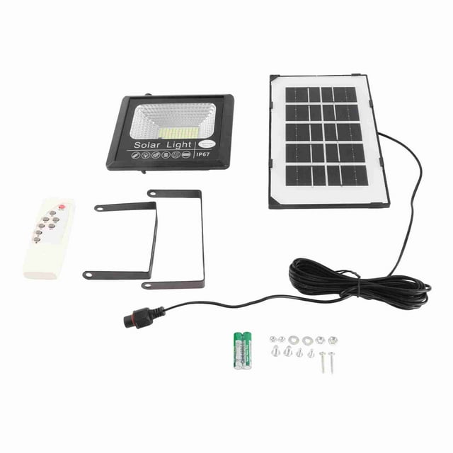 Floja Al Aire Libre, Control Remoto Carga Automática de la Lámpara de Control de la Calle Solar Resistente Al Agua de 100 W Tiempo de Control de Luz Con panel Solar Para Corredor