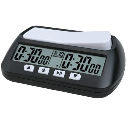 

DAMIFU Chess Clock Chess Timer Multipurpose ABS Plastic Bonus Modes Energy Saving Design Large Pressing Feel Practical A