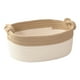 thumbnail image 4 of Cesta de cuerda de algodón Cesta de almacenamiento de artículos diversos de escritorio Cesta de maquillaje Cesta debajo del estante Cesta para kits de Caqui, 4 of 9