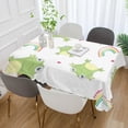 thumbnail image 5 of GZHJMY Cute Frog Tablecloth, Rectangle Waterproof Washable Polyester Table Cover for Picnic Dinner Holiday Party Decor, 54 x 72 Inch, 5 of 7