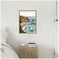 thumbnail image 2 of Kate and Laurel Pho Beach Framed Canvas Wall Art  by Nikita Jariwala 18 x 24 Sylvie Natural, Coastal, Abstract, Beach, Nature Art for Wall Decor, Living Room Bedroom, 2 of 8