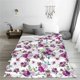 thumbnail image 5 of Fotbe Violets Flowers Manta de Franela Acolchonada con Estampado, Súper Suave y Esponjosa, Extra Grande para Sofá, Cama, Uso Todo el Año-40"x30", 5 of 7