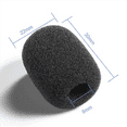 thumbnail image 2 of 300 Pieces Mini Foam Microphone Windscreen Mic Cover Foam Protection for Small Lapel and Headset Microphones, 2 of 7