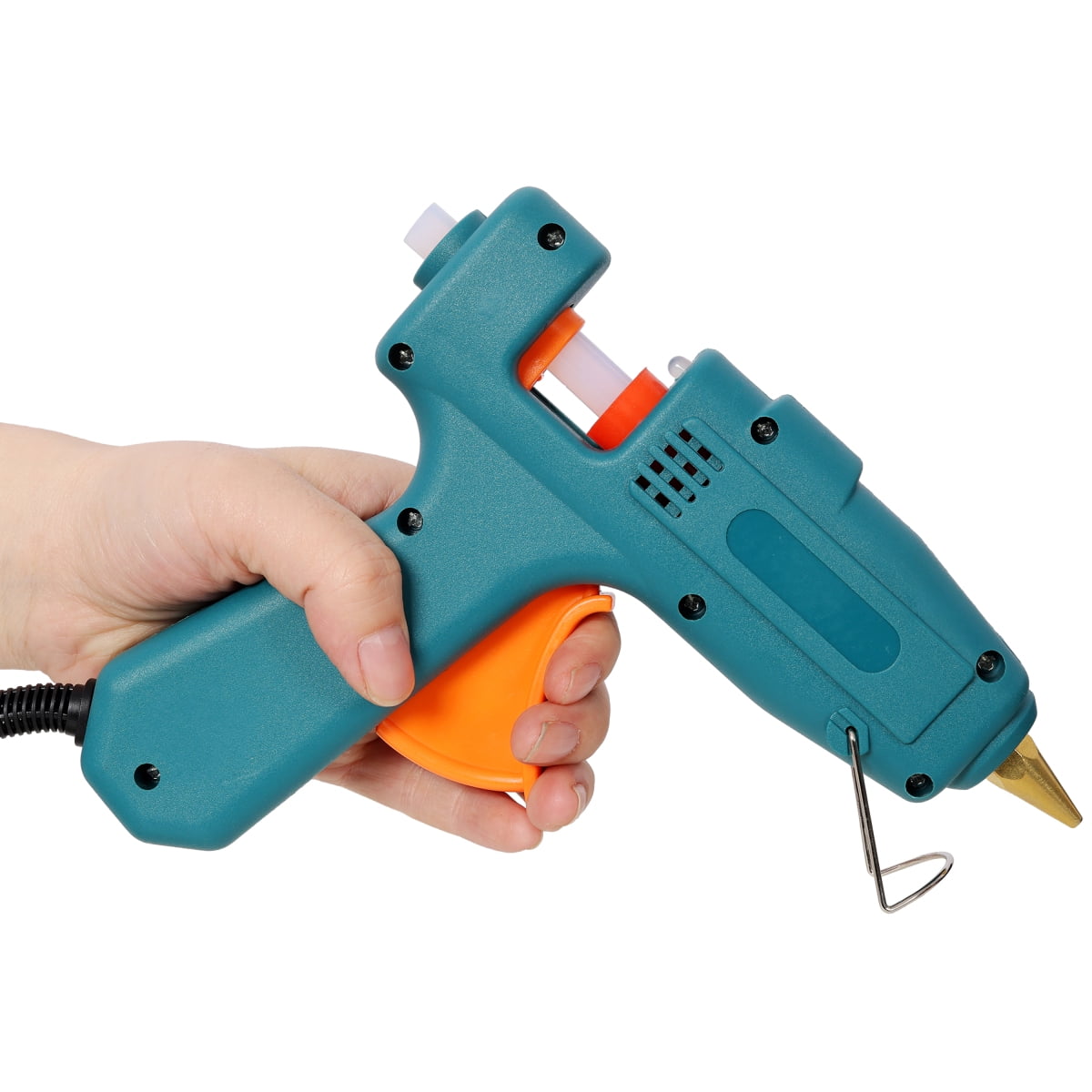 LuckyNote Two Temperature Hot Glue Gun, Professional DIY Craft Repair Tool with 30 Glue Sticks & Storage Bag, Dual Temp Settings, Green