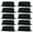 Black, variant on BE-TOOL 10Pcs Silica Gel Self-Adhesive Pen Holder, Single Pen Holder Sticky Pen Holder Pencil Holder for Office Desk Teacher Blue