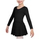 thumbnail image 2 of Conjuntos de blusas y camisas de cuello redondo y manga larga Ropa de baile para niñas Vestido de práctica de red con lentejuelas de manga larga con espalda en forma de corazón Conjunto de dos piezas, 2 of 8