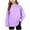 Purple, variant on Efsteb Girls Athletic Shirts Casual Comfy Loose Tunic Shirts Soft Long Sleeve Solid Color Crew Neck for Holidays(Pink,10 Years)