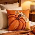 thumbnail image 4 of Darzheoy Fall Pillow Covers 18 x 18 inch Pumpkin Maple leaves Throw Pillow Covers Outdoor Autumn Thanksgiving Harvest Farmhouse Pillowcase Cushion Case for Home Sofa Fall Decor, 4 of 6