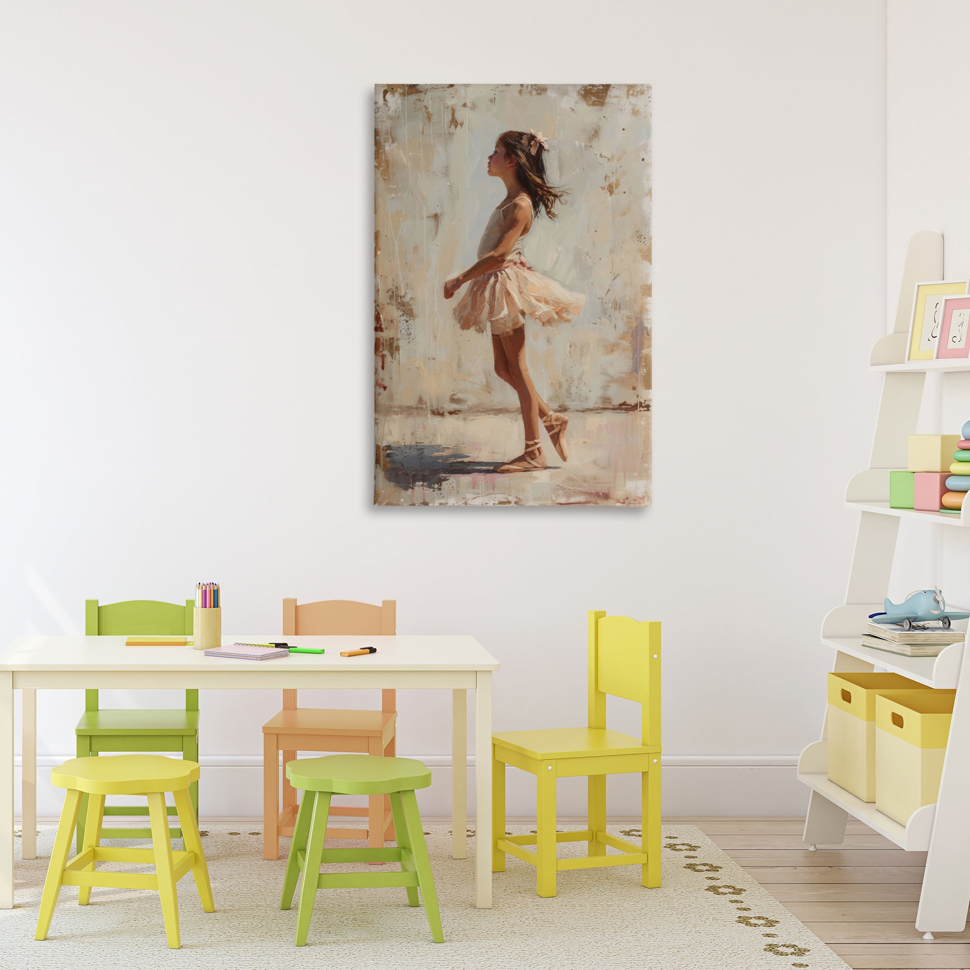 Stupell Industries Ballerina in Soft Light Canvas Wall Art, design by Creative Studio