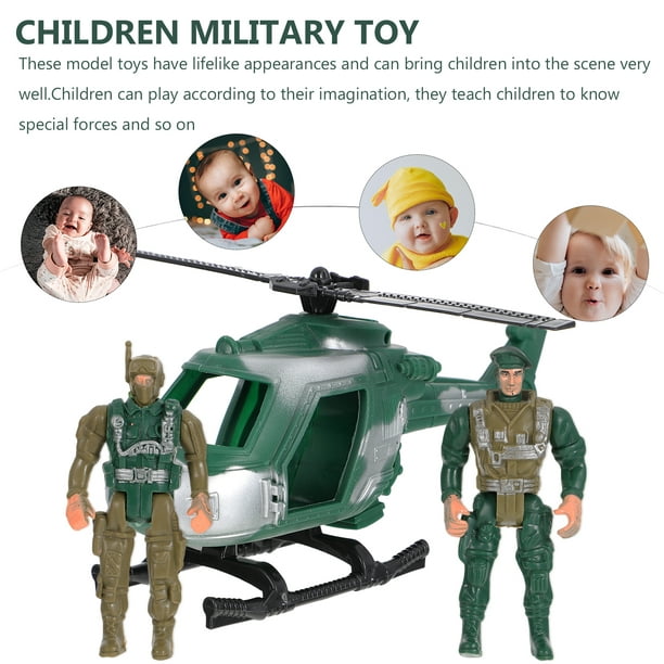 1 Set Mini Soldat Jouet de Combat Militaire Jouet Militaire Enfant Soldat  Jouet d'Anniversaire Enfant 