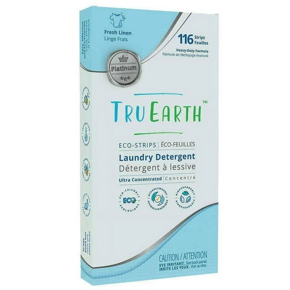 Tru Earth Platinum Eco-Strips 116 Wash Loads Laundry Detergent(4/Case)