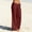 Wine, variant on BRGZLK Women's Wide Leg Linen Pants Solid Color Drawstring Pleated Casual Soft Comfy Cotton Linen Long Pants with Pocket Wine M