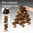 thumbnail image 2 of WEQUEEN #FB30 Highlight Hair Bundles Brazilian Colored Human Hair #P4/27 Body Wave Straight Quick Weave #99J Sew in/Glue in Budget Friendly 10A, 2 of 5