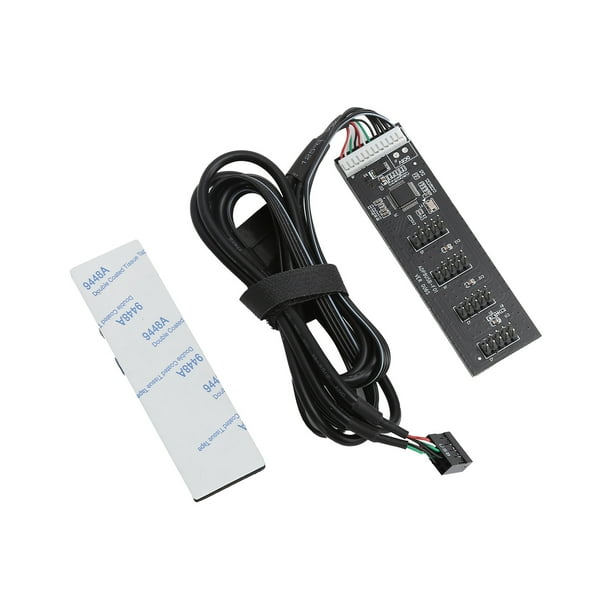 Concentradores De Redes Informáticas Concentrador De Expansión Usb Usb2.0 De 9 Pines A 4 Puertos Concentrador De Extensión De Alimentación Sata De 9 Pines Hub Computer