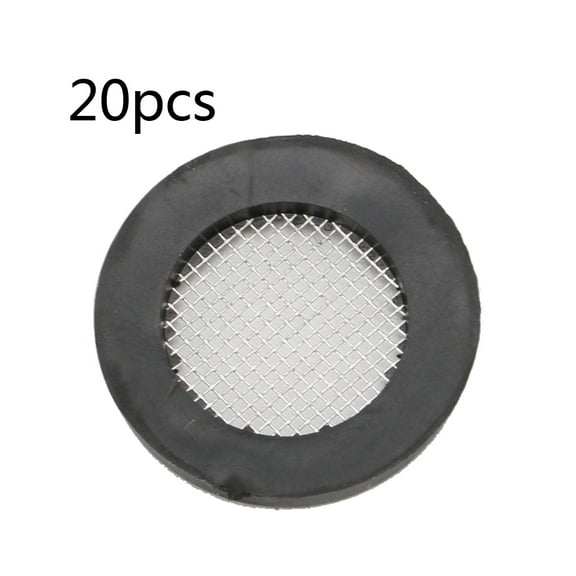 20 Pieces Stainless Steel Filter Screen Rubber Seal Washer Filter Gasket Rubber Washer for Water Faucet Shower for