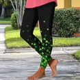 thumbnail image 6 of Purcolt St Patricks Day Leggings for Women Dressy Casual High Waisted Leggings Buttery Soft Workout Sport Pants for Yoga Running Cycling, 6 of 7