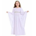 thumbnail image 4 of FYEGRE Elegant Gothic Angel Dress With Cape For Kids Halloween Party Gown And Special Event Outfit White 5-6 Years, 4 of 6