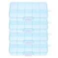 thumbnail image 1 of SOPOTUTU 4Ud Caja Divisora De Almacenamiento Azul Con Transparente Y Compartimentos De Plástico, 1 of 8