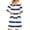Blue(Striped), variant on Zipper Robes for Women Lightweight Loose Fit Bathrobes for Women Zip Up Front 3/4 Length Sleeve Knee Length Striped Fashion Bathrobe Nightgown with Pockets Orange XXL
