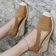 thumbnail image 4 of Mujeres Empalme Grueso Inferior Talón inclinado Cómodo Cabeza redonda Zapatos casuales de tela Wmkox8yii sa2776, 4 of 9