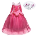thumbnail image 1 of Fantasty-Disfraz de Elsa para niña, vestido de Blancanieves para fiesta de cumpleaños, Carnaval, Halloween, 4 a 10 años Fivean unisex, 1 of 2