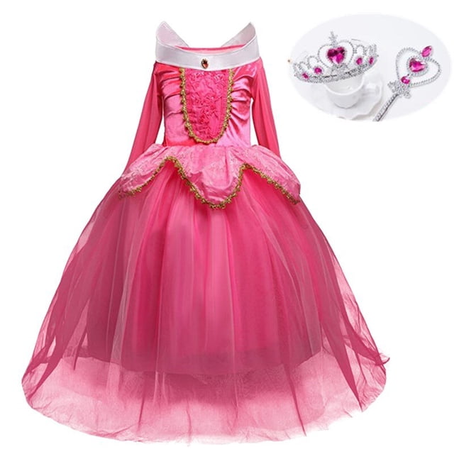 Fantasty-Disfraz de Elsa para niña, vestido de Blancanieves para fiesta de cumpleaños, Carnaval, Halloween, 4 a 10 años Fivean unisex